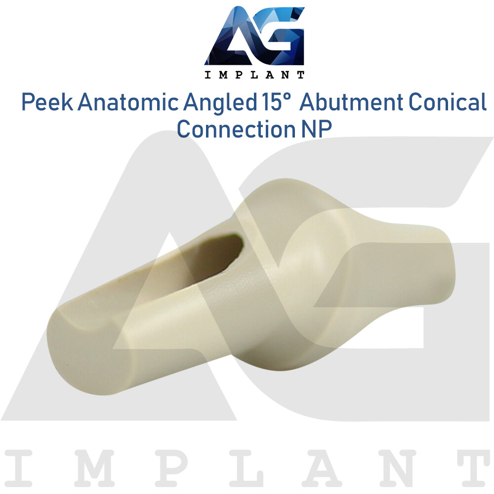 Peek Temporary Anatomic Angled 15° Prosthetic System NP Conical Connection