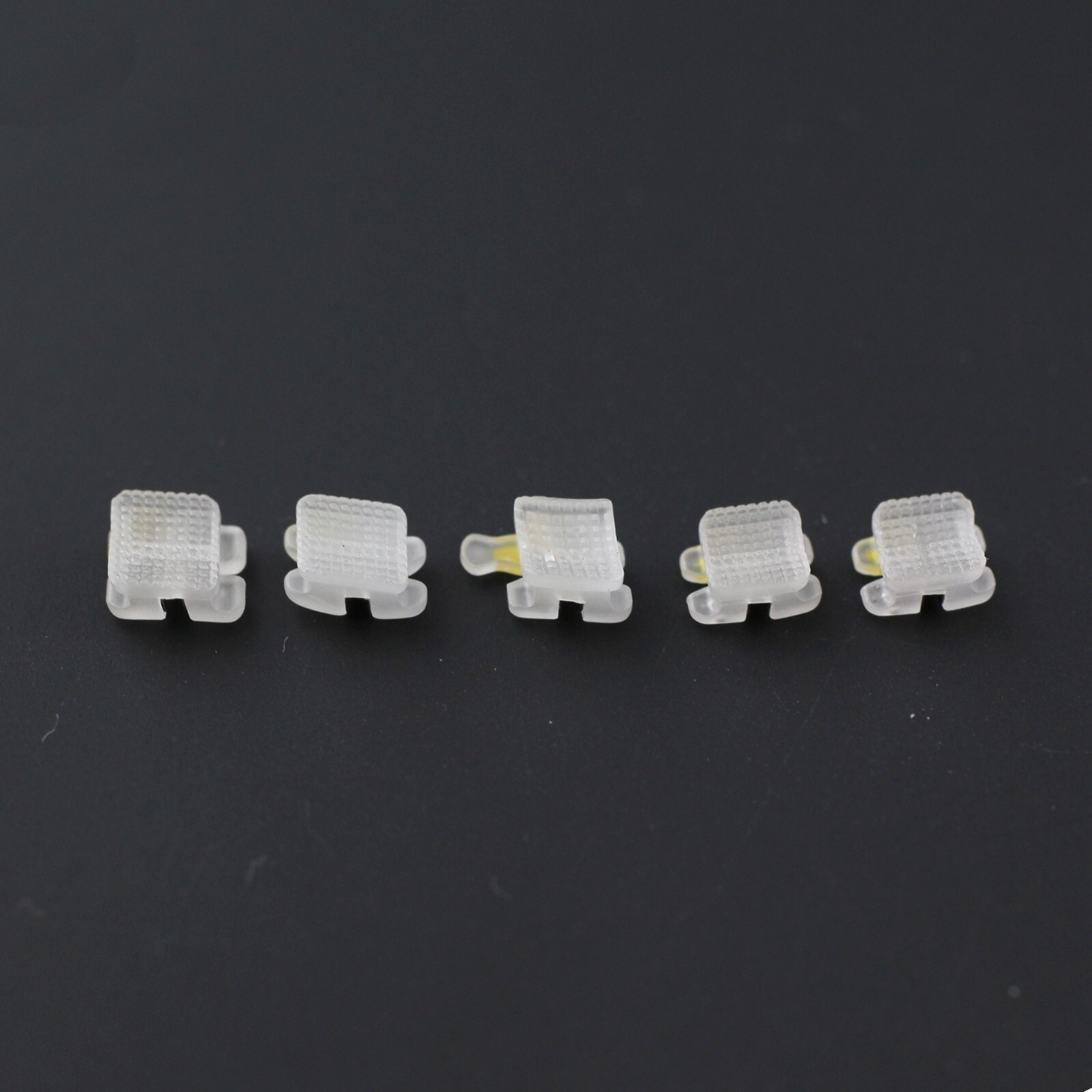 Noble Dental Orthodontic Ceramic Brackets Brace Roth 022 3 Hooks Metal Slot