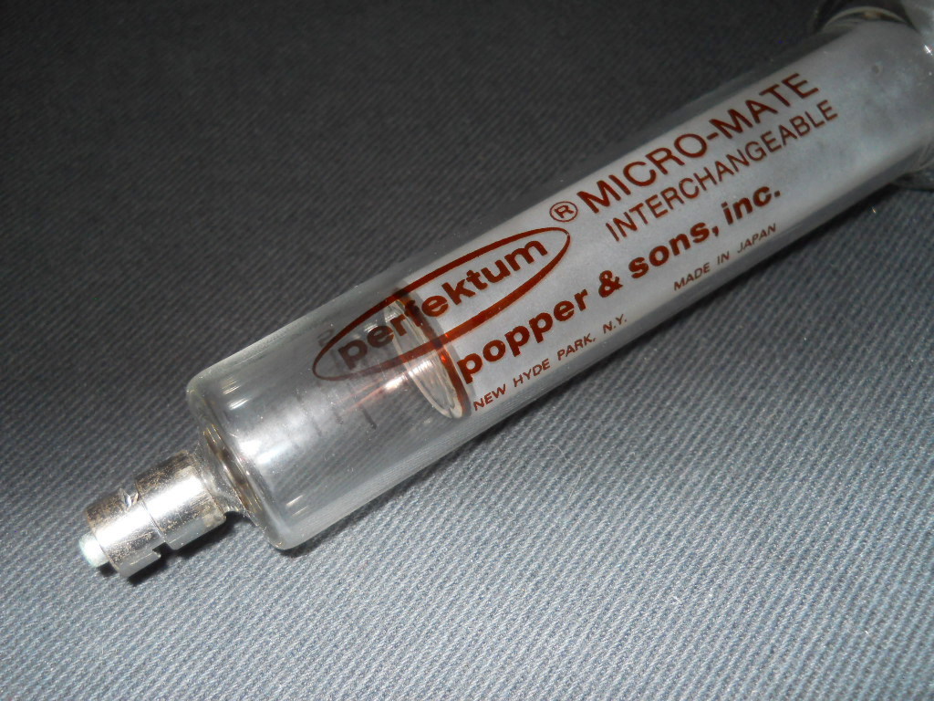 Popper & Sons 20cc Perfektum Micro-Mate Glass Syringe w/ Luer Lock Tip, 14-825