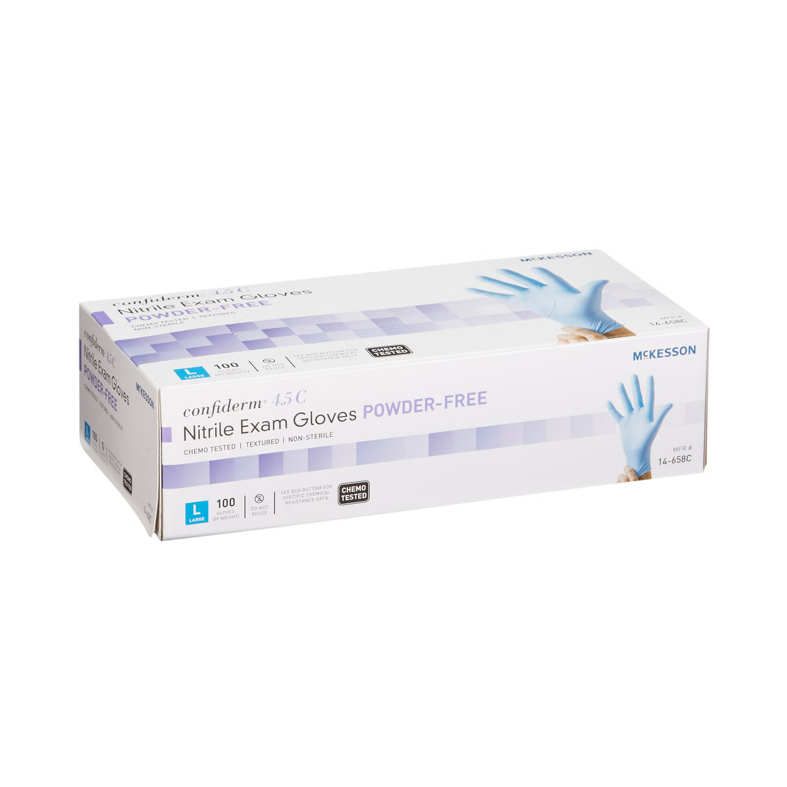 McKesson Confiderm Nitrile Exam Glove – 100 per Box