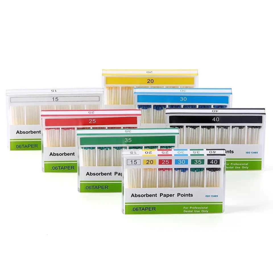 Dental Endodontic Endo Root Absorbent Paper Points Taper 0.02/0.04/0.06 15#-40#