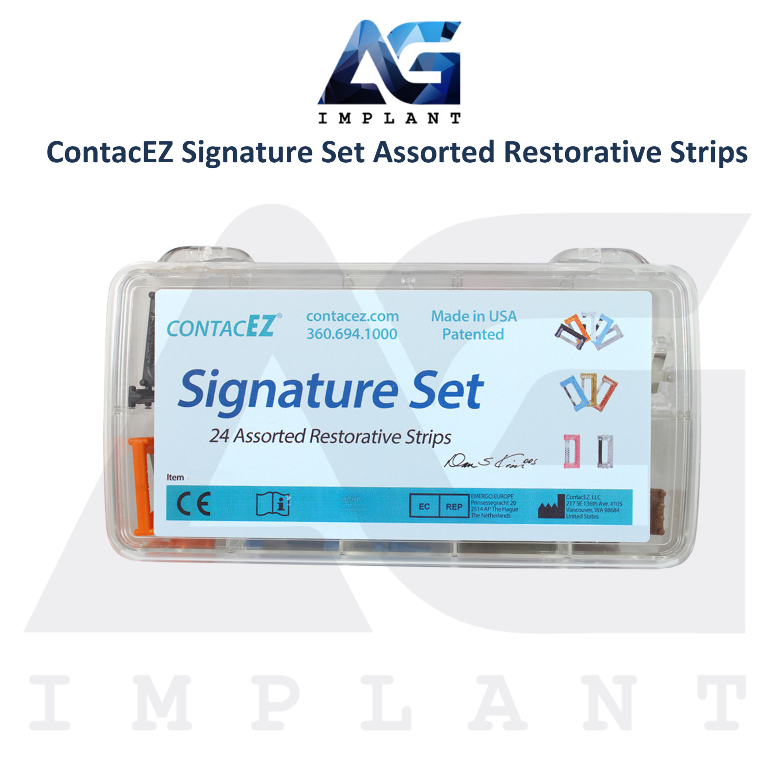 ContacEZ Signature Set Assorted Restorative Strips Precision Dental System 24pcs