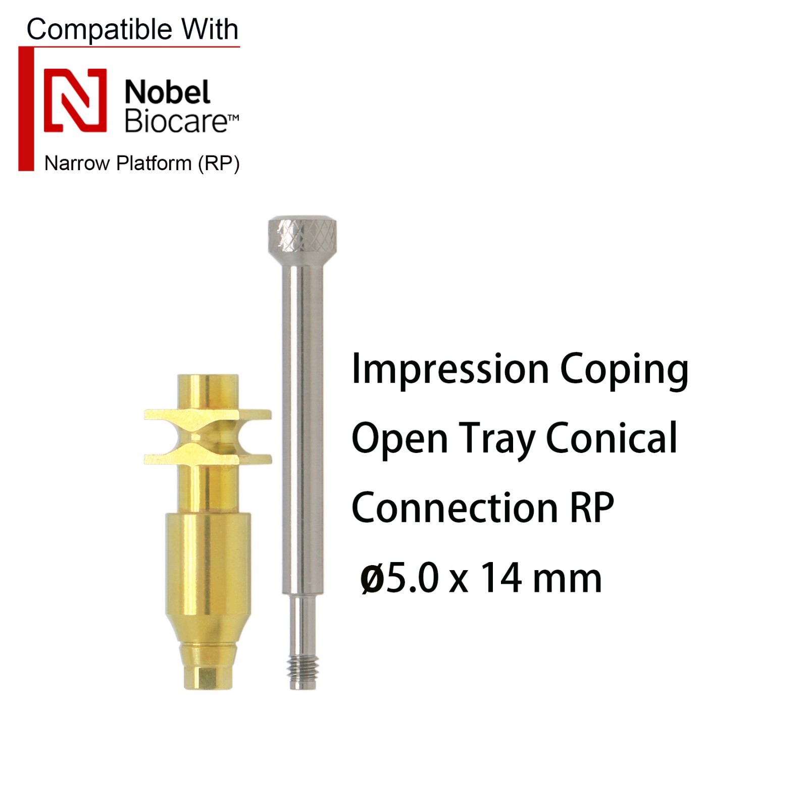 US Dental Impression Transfer Scan Body Coping Open Closed Tray NP RP fit Nobel
