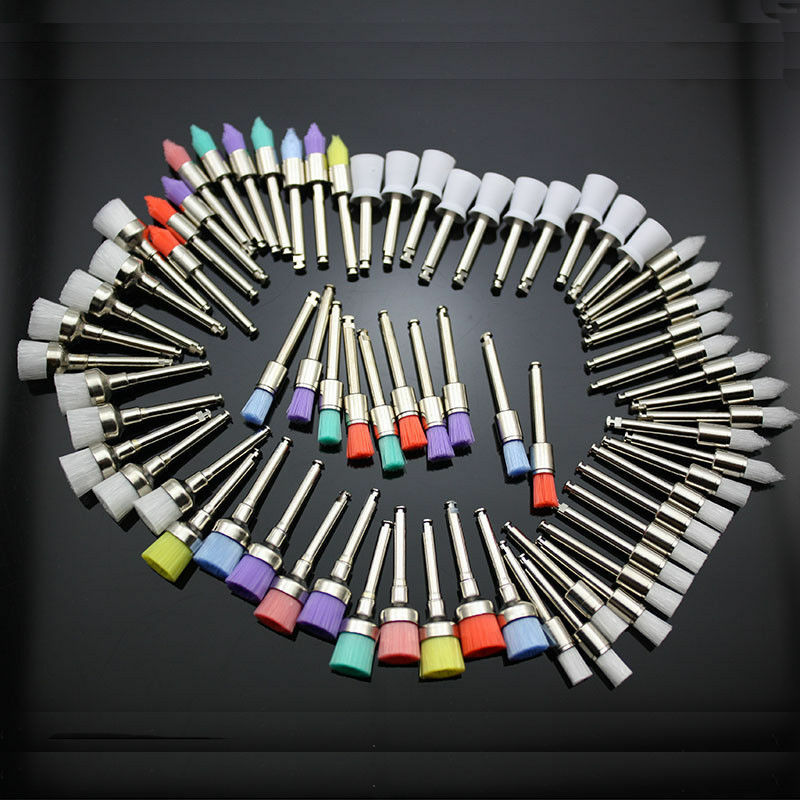 Dental Nylon/Rubber/Bristles Polishing Brush Polisher Prophy Cup Prophylaxis