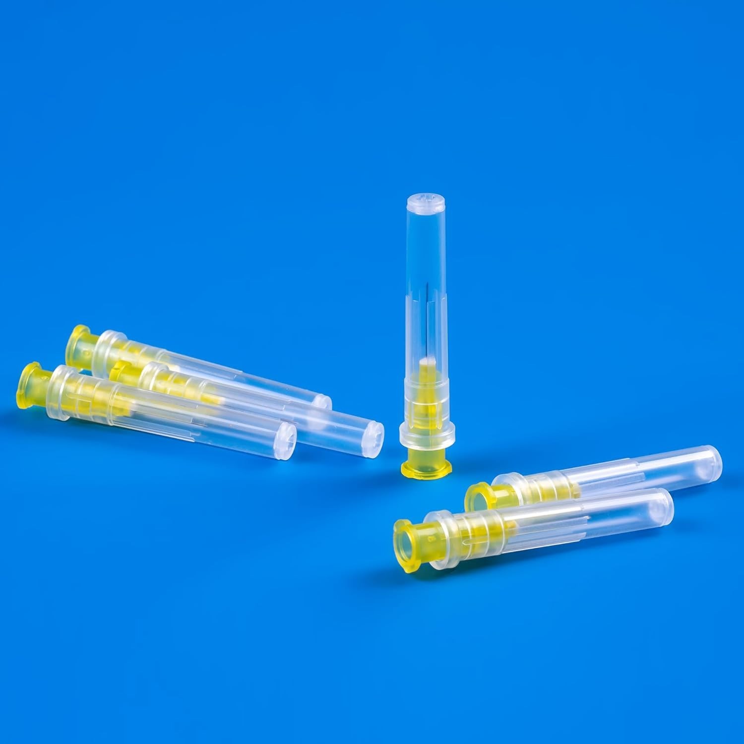 100 Pack 30 Ga 5/16 inch Disposable Needles with Caps for Scientific and Indu…