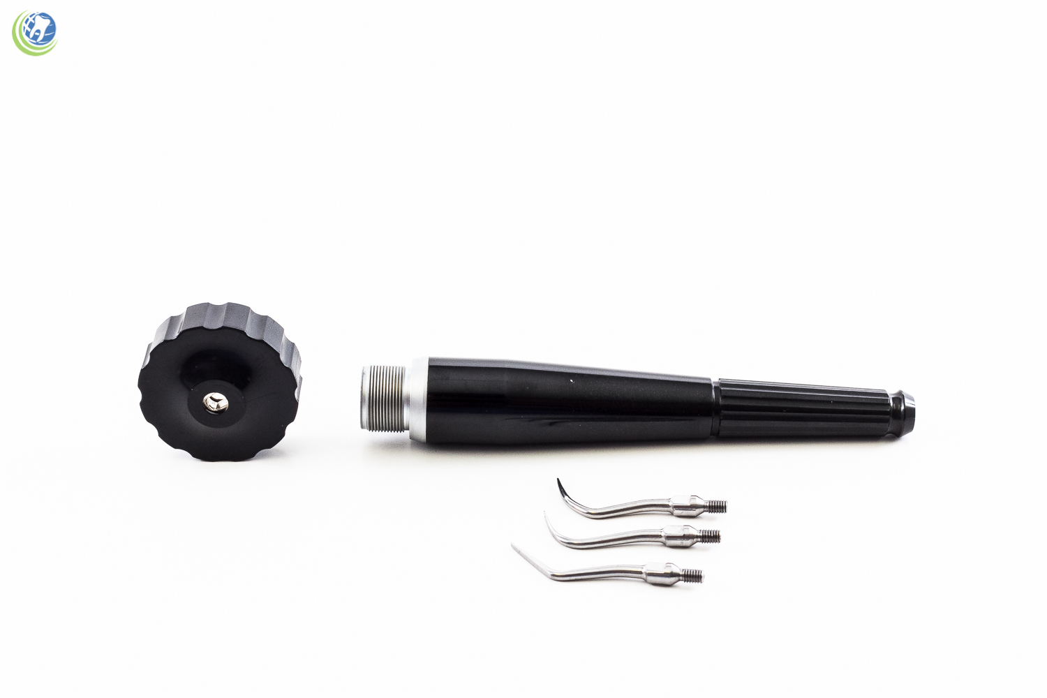 NEW DENTAL HYGIENIST PNEUMATIC AIR SCALER 2 HOLE WITH 3 TIPS PEN-LIM PL-0062