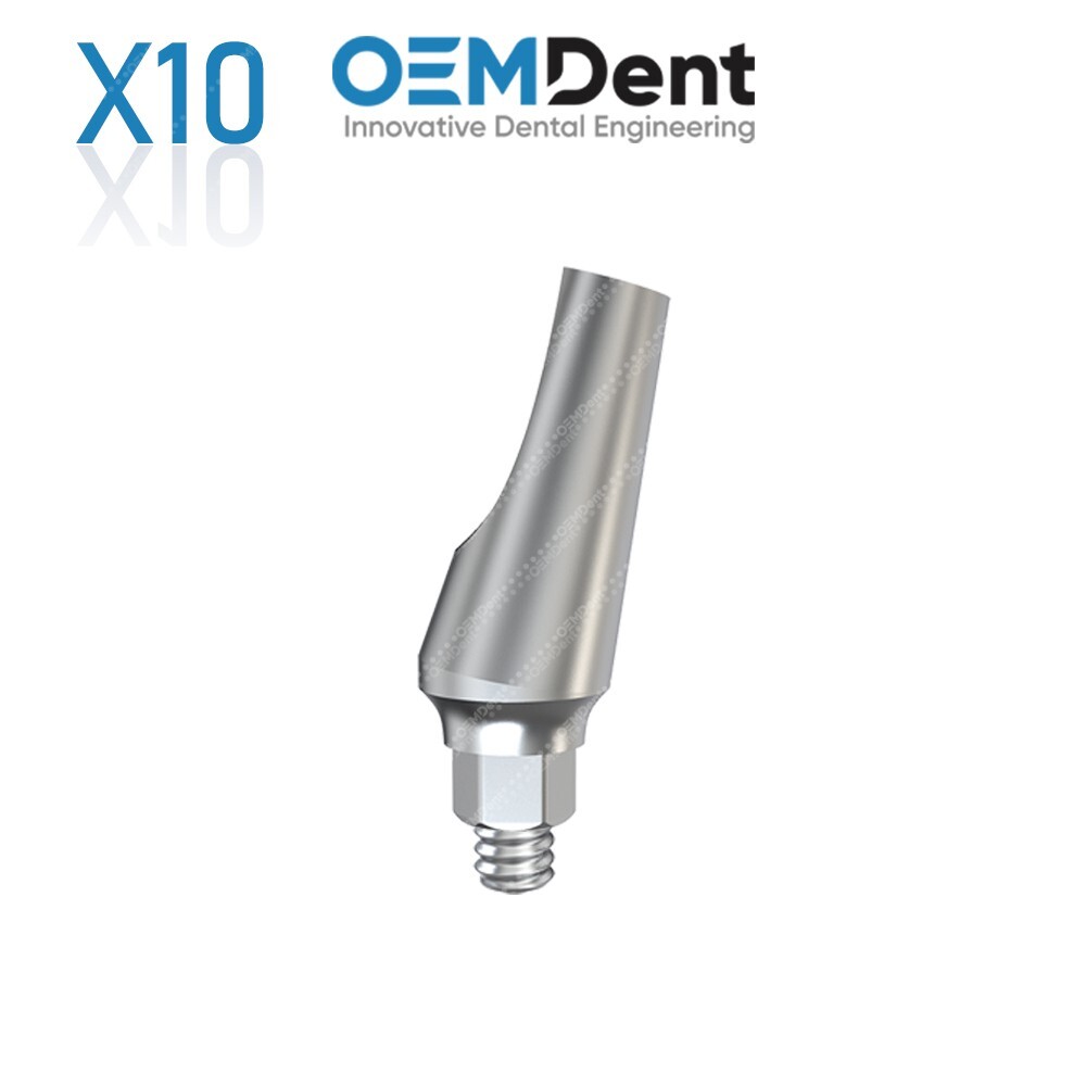 x10 Angulated Abutment 15° Narrow Platform NobelActive®️NP Compatible Conical