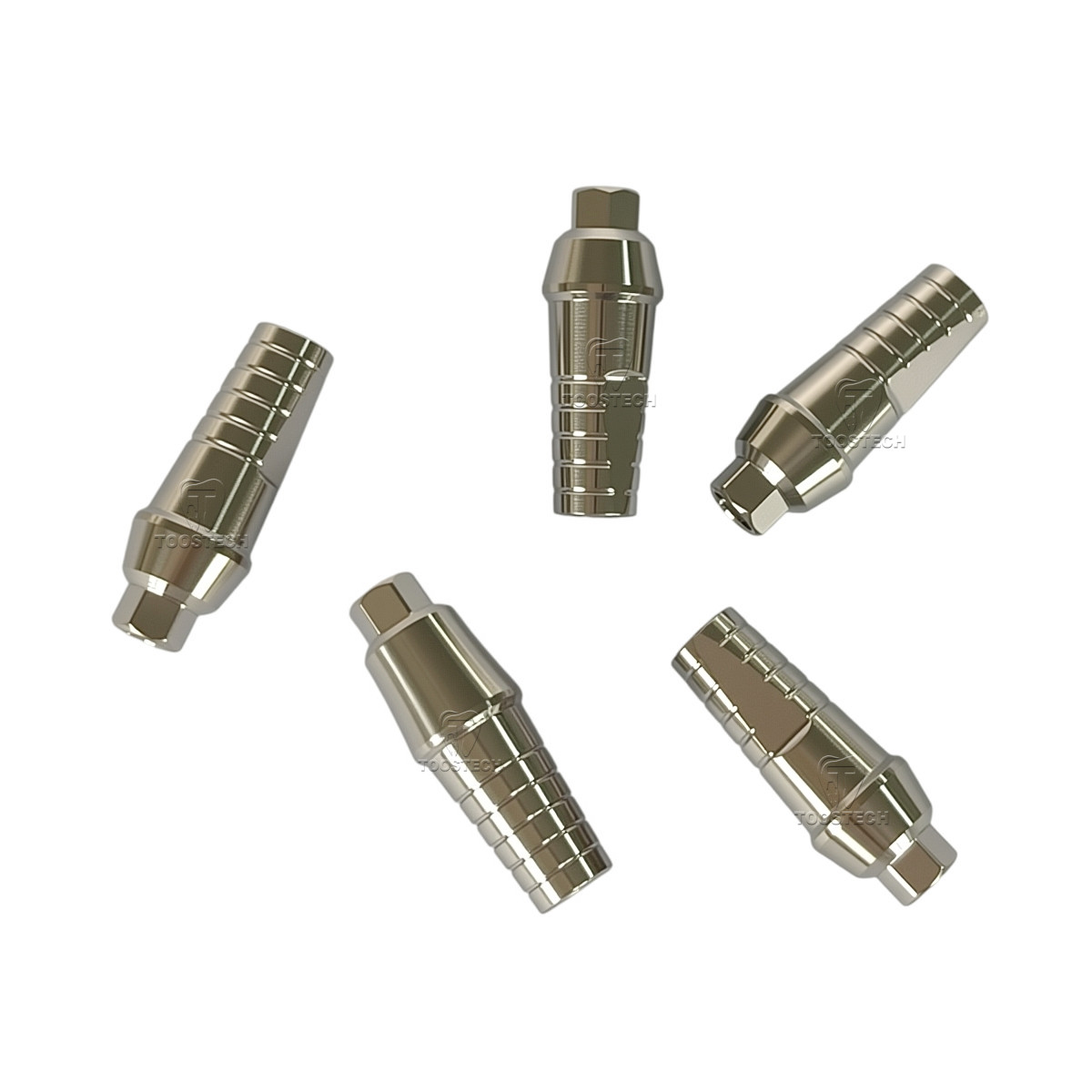 Cemented Abutment Titanium Straight Abutment compatible with Zimmer TSV 3.5