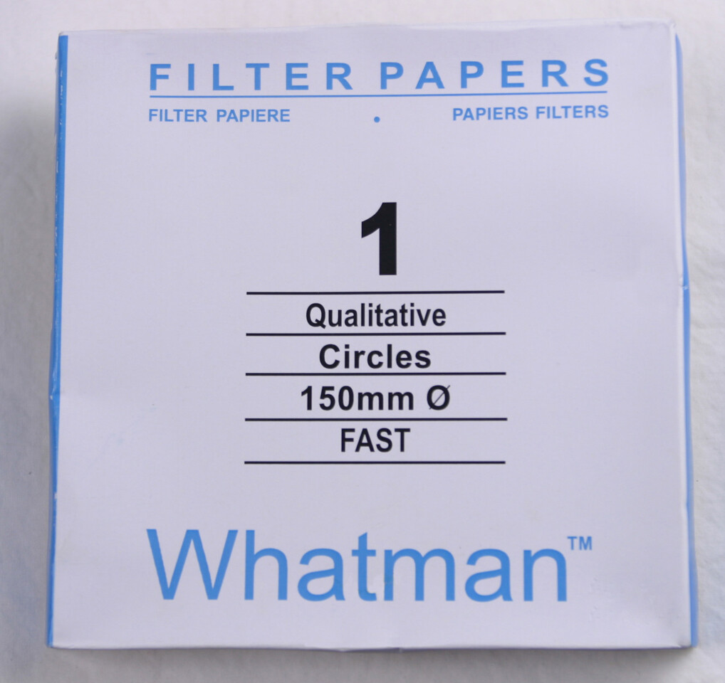FILTER PAPER 15 cm 100 DISCS QUALITATIVE FAST 101