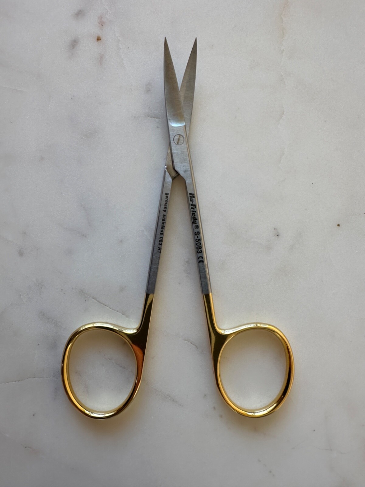 🦷HU-FRIEDY SCISSORS IRIS #S5083 ANGLED, PERMASHARP 11.5CM