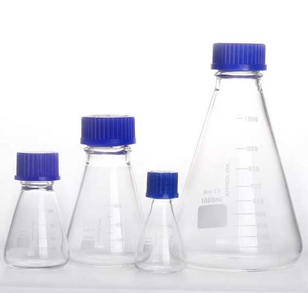 50ml-1000ml Erlenmeyer Conical Flask Chemistry Glassware Laboratory Supplies