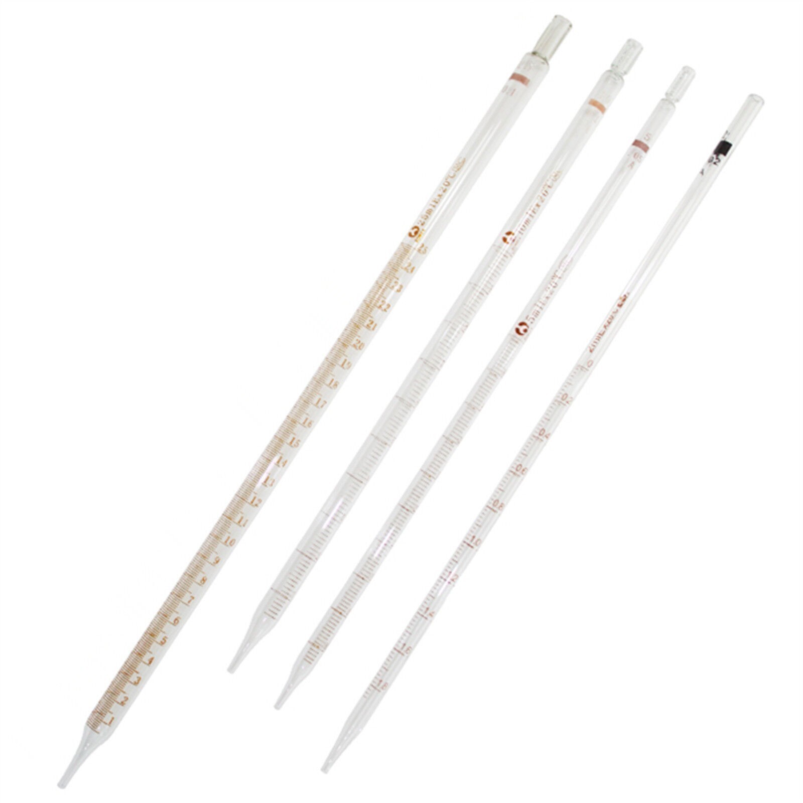 Glass Burette Kit Measuring Pipette with coding gand 2ml 5ml 10ml 20ml each one