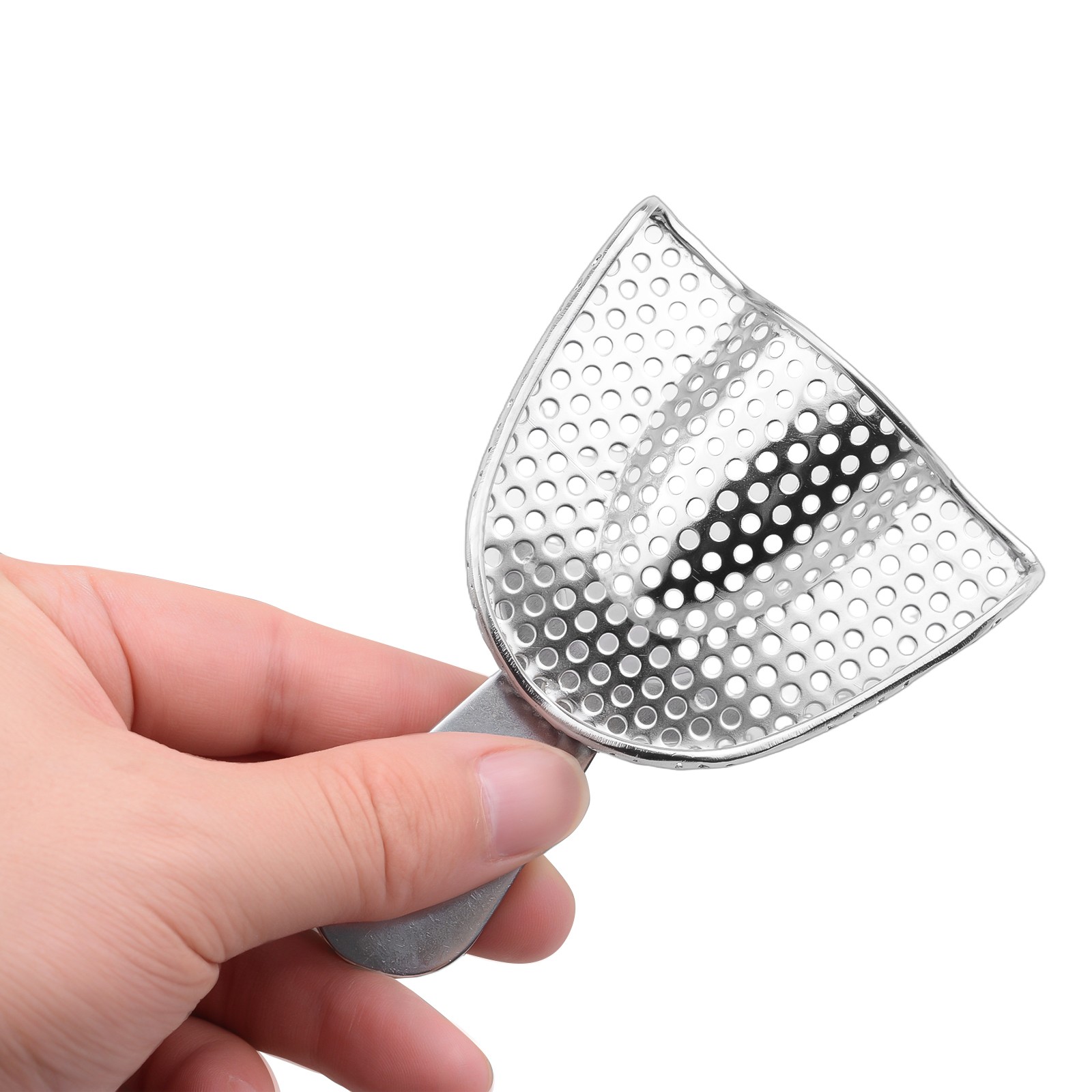 2Pcs Dental Upper Lower Teeth Trays Stainless Steel Impression Trays Small Size