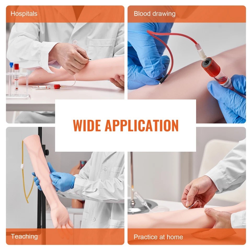 IV Practice Kit Phlebotomy Venipuncture Practice Arm for Students Nurses