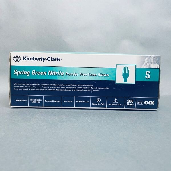 Kimberly-Clark Disposable Nitrile Gloves Spring Green 4.7 mil Small 1400 Total