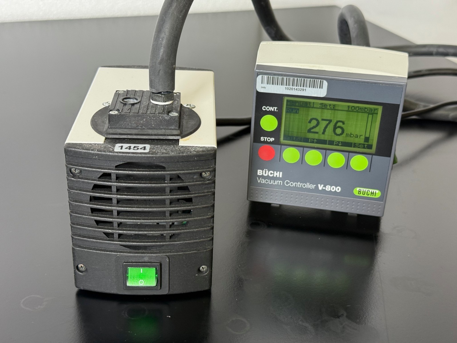 Tested KNF LABOPORT UN86KT 45P DIAPHRAGM VACUUM PUMP pulling more than 276 mbar,