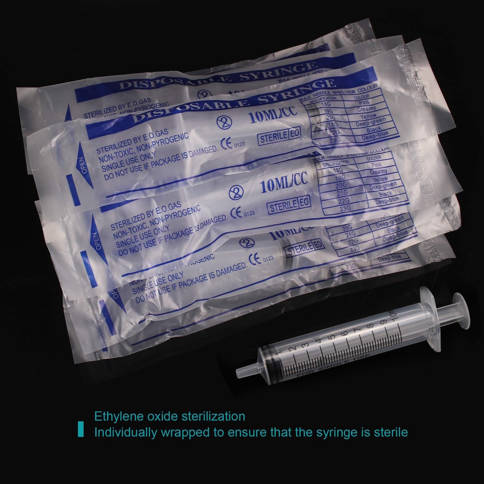 10ml Syringe Without Needle – 10 ml Small Plastic Syringes Sterile Individually