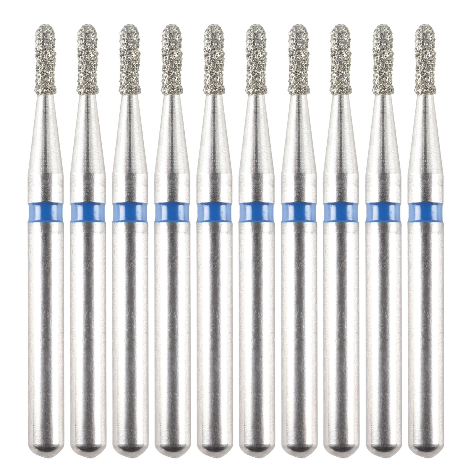 Multi-Use Dental Diamonds Pear FG Burs 830 830L Medium Coarse Grit High Speed