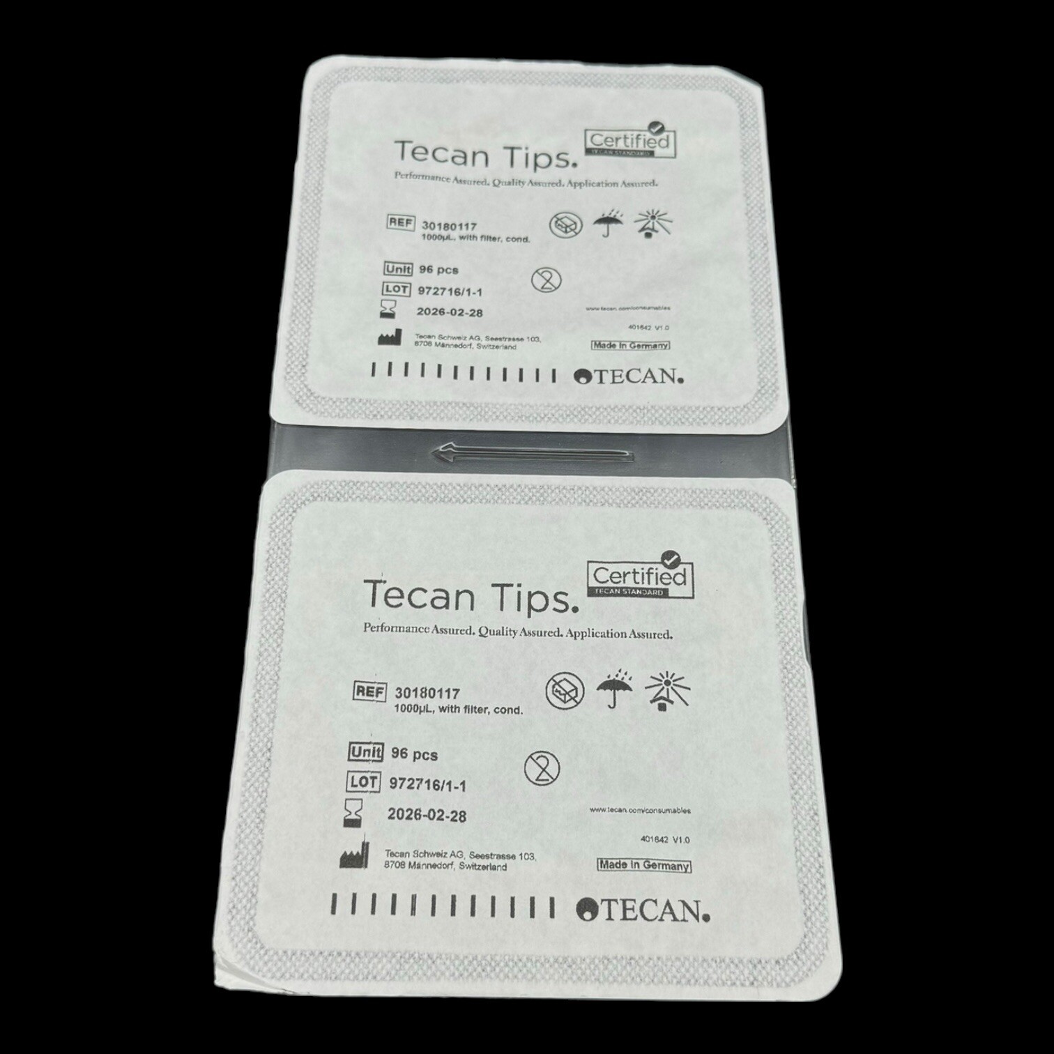 Tecan 30180117 Liha 1000ul Disposable Tips W/ Filter Tecan Standard