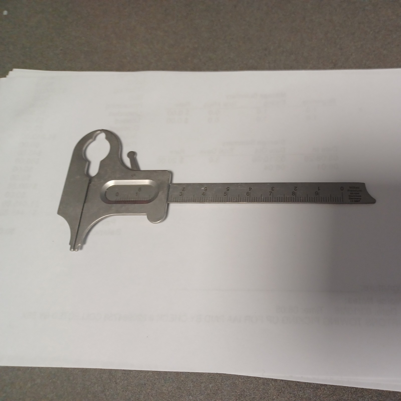MILTEX BOLEY GAUGE CALIPER 68-694 STAINLESS GERMANY