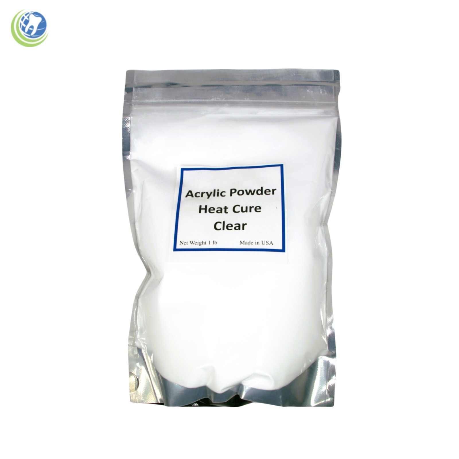 Dental Laboratory Dentist Heat Cure Acrylic Powder 1 Lb – CLEAR