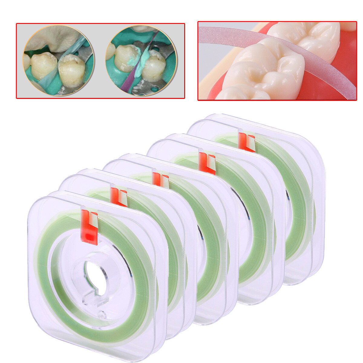 3Rolls 牙科抛光条复合树脂打磨条 4 毫米 * 6 米-