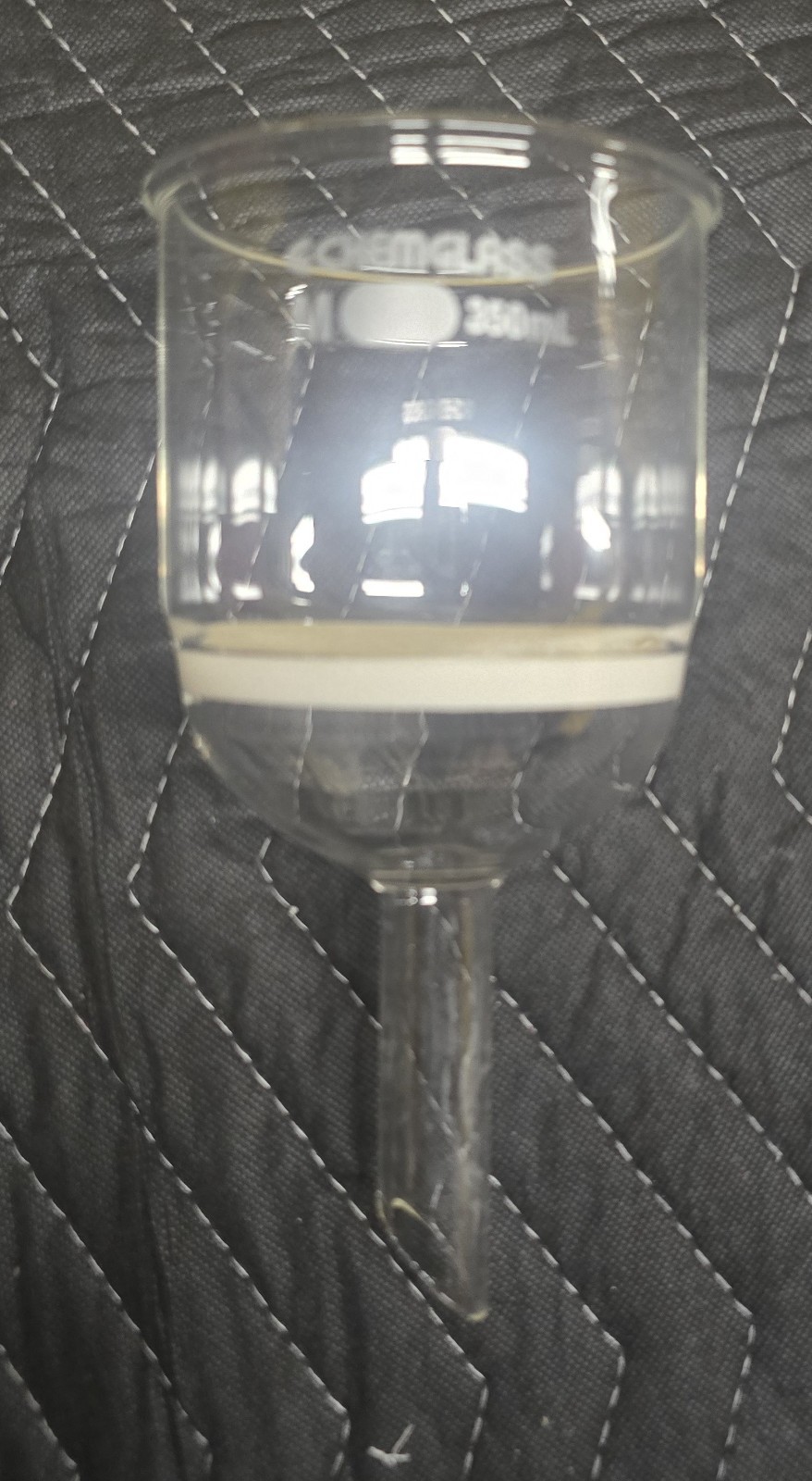 Chemglass 350mL Glass Medium Fritted Buchner Filter Funnel Short Stem CG-1402-23