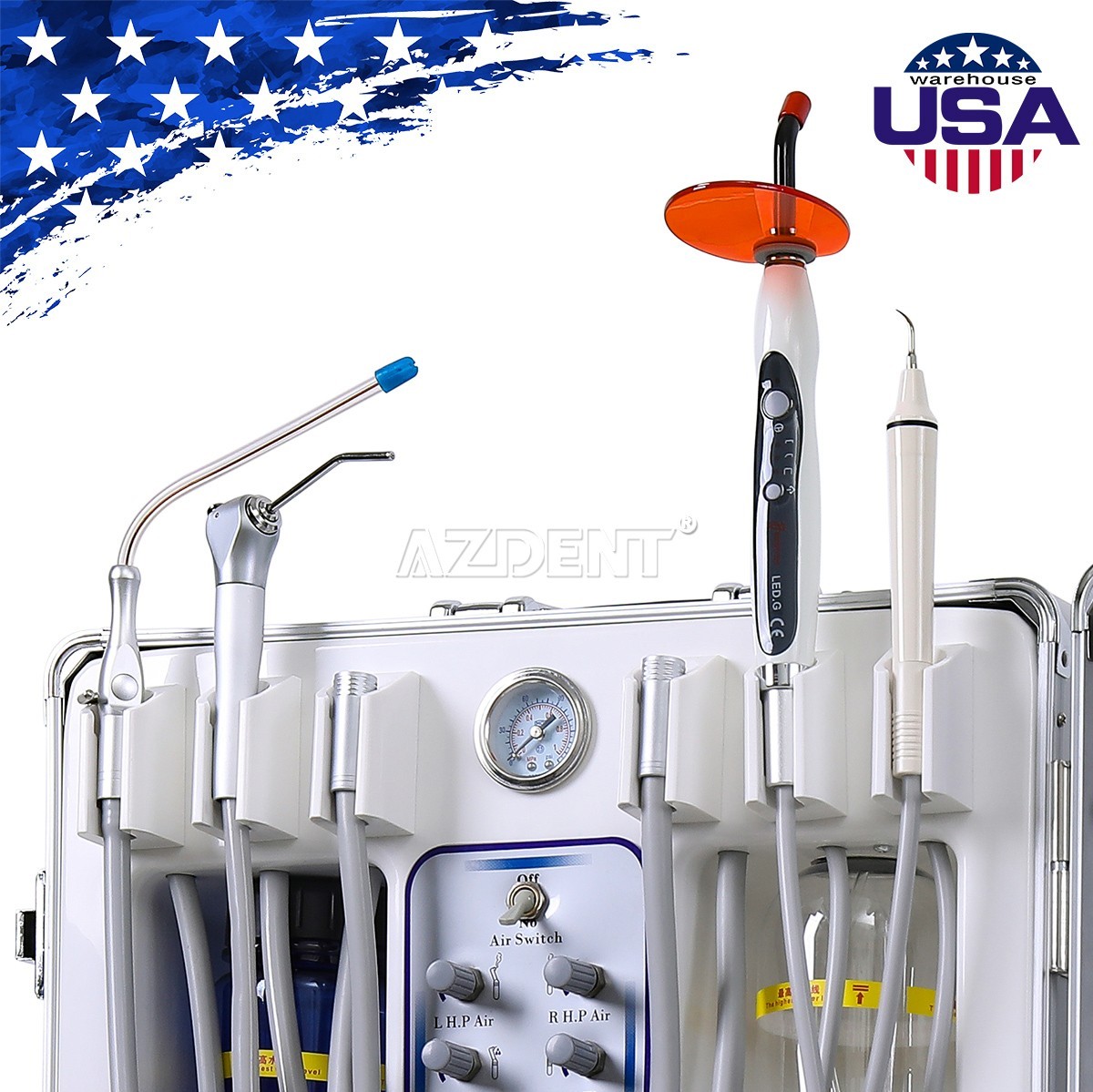 Dental Delivery Unit Air Compressor Motor Suction Light Curing Scaler /Chair