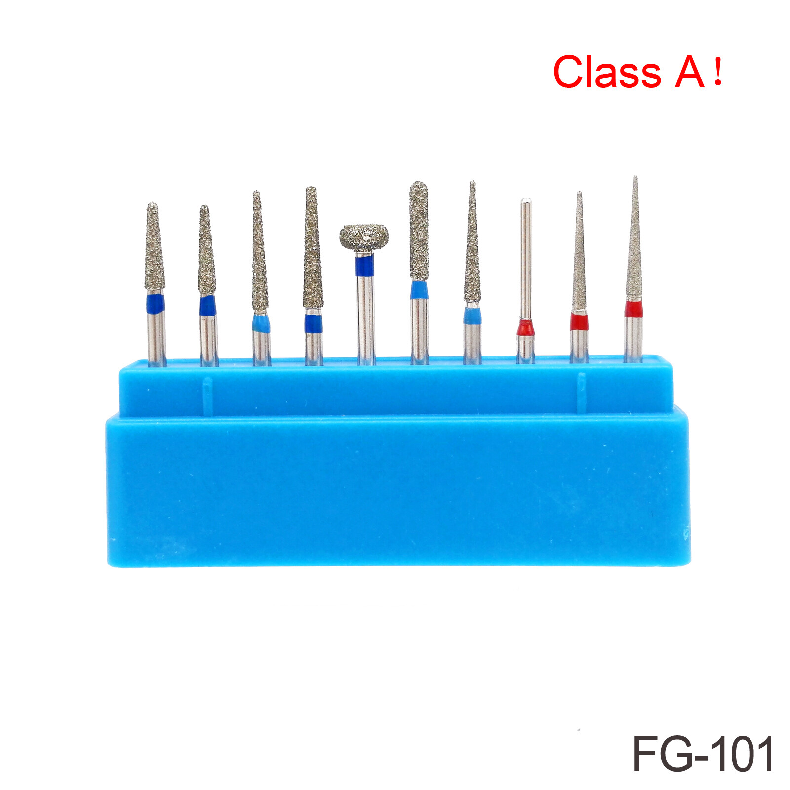 Dental Diamond Burs Set FG Polishing FG101-FG114 Kit for High Speed handpiece A