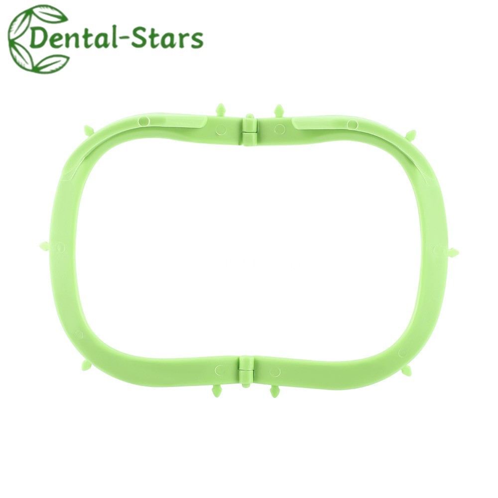 Dental Plastic Rubber Dam Frame Sheets Bracket Foldable/U-Shaped Barrier Tools