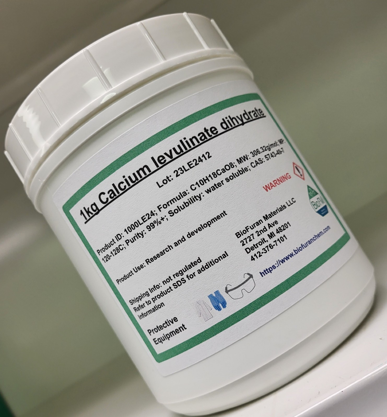Calcium levulinate dihydrate