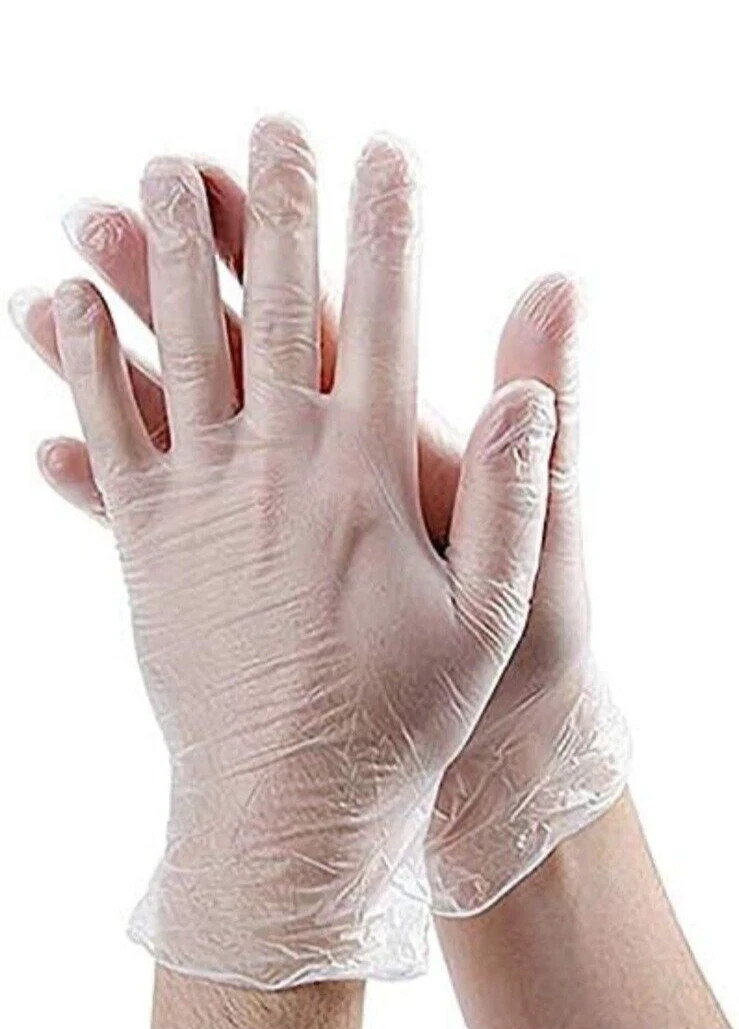 MedPride Powder-Free Vinyl Exam Gloves, Large, Box/100-