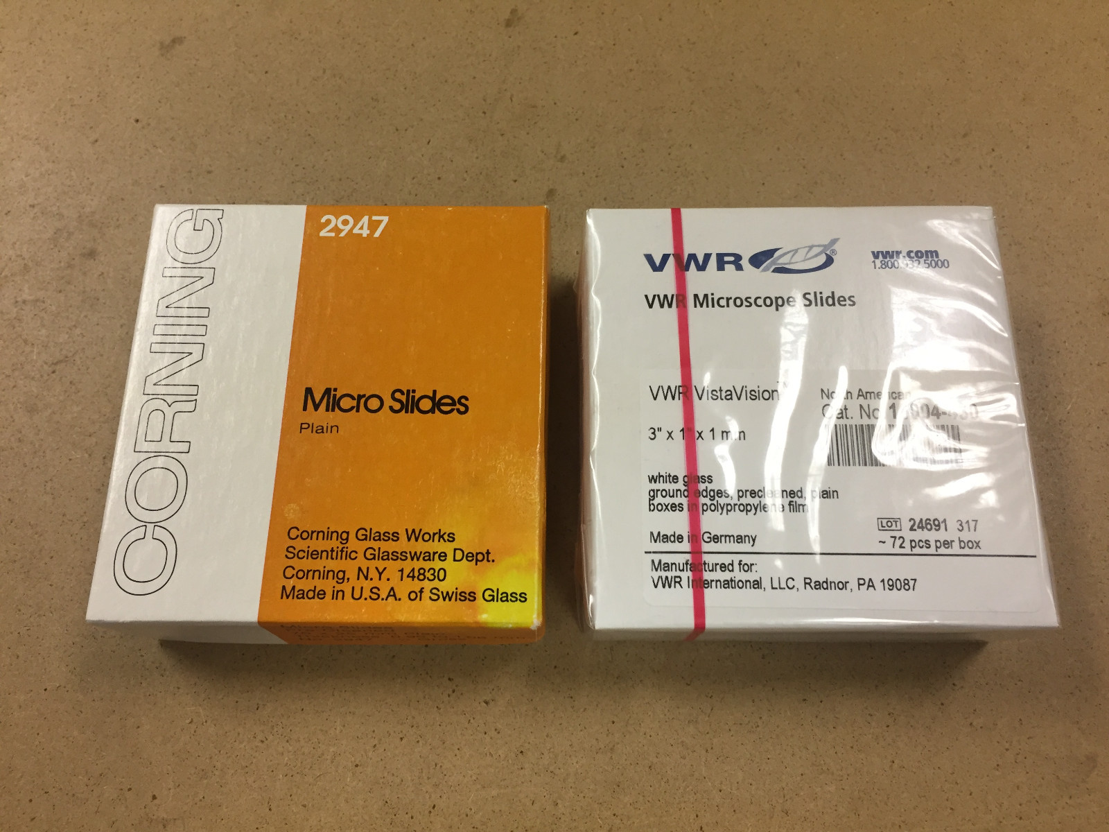 Microscope Slides 3″ x 1″ x 1mm Boxed Lot of 2