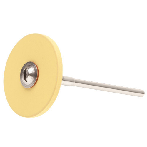GRS® 023-120 EDENTA YELLOW RUBBER-BOND DIAMOND POLISHING WHEEL MIRROR FINISH