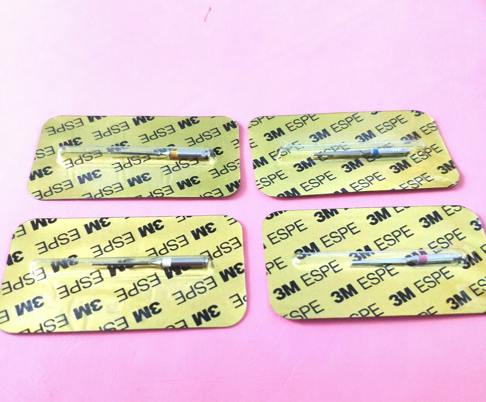 4Pack Dental Endodontic Drills 3M Style for Fiber Post Drills 1.1/1.3/1.6/1.9mm
