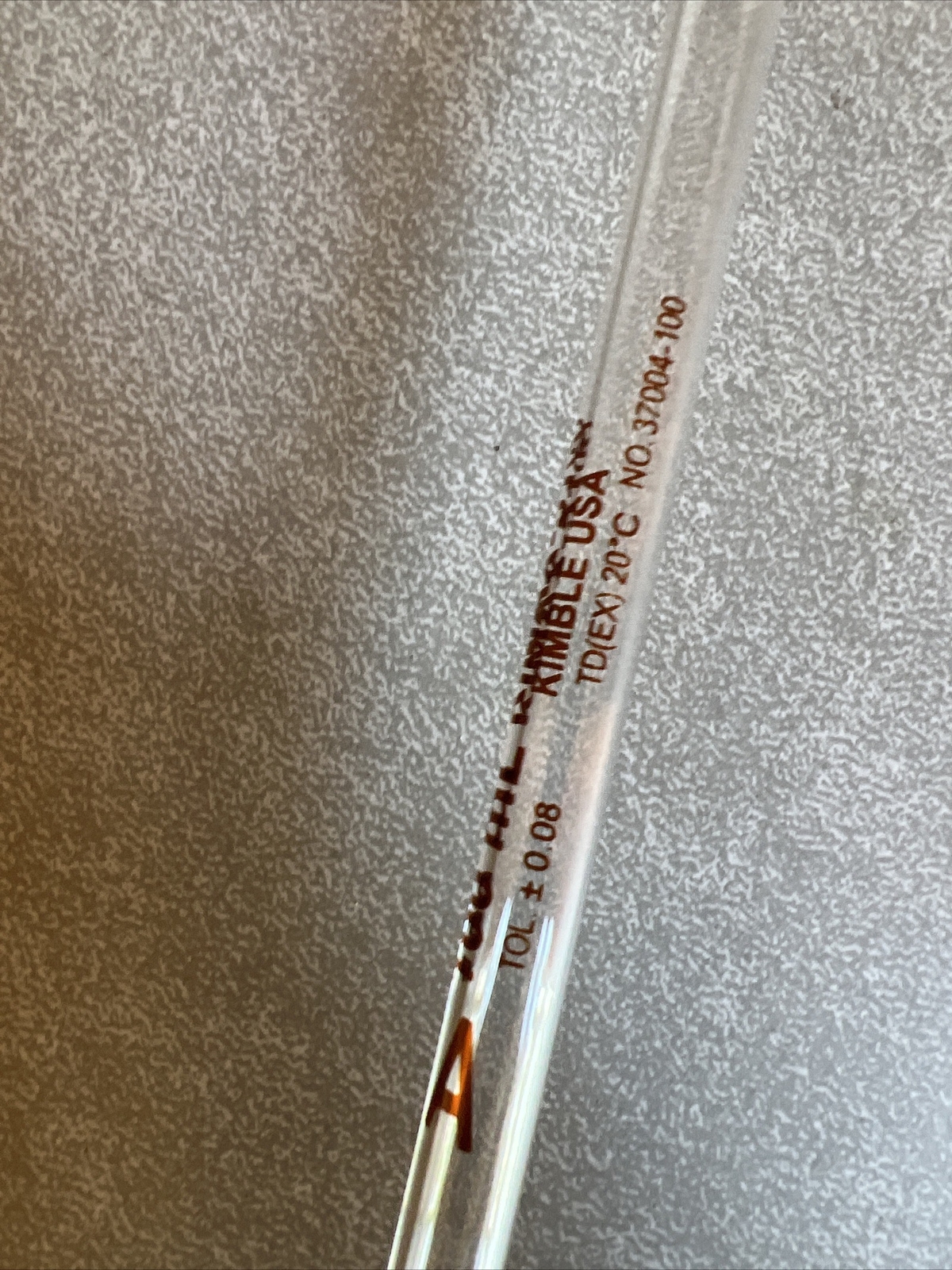 Kimble Kimax 100 ml TD Volumetric Pipete Pipette Type A 37004