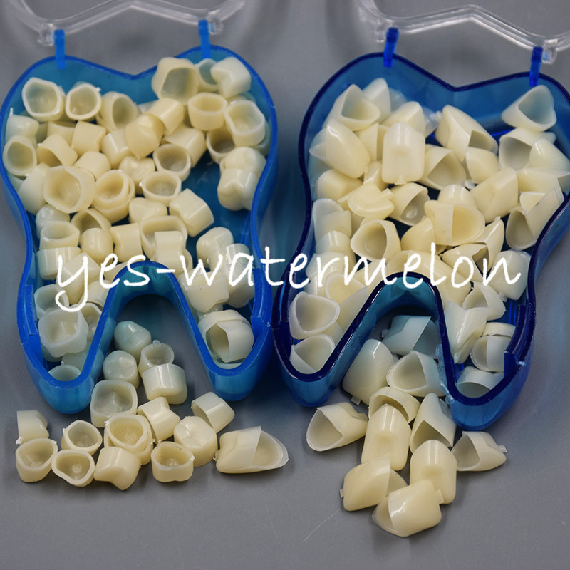 Pro Ultra-Thin Resin Temporary Crowns Dental Veneers Polycarbonate Tooth Caps