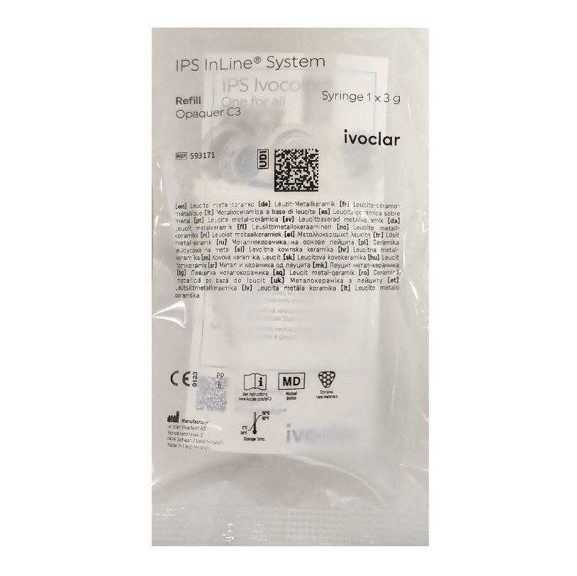 *1-Pack* Ivoclar Vivadent IPS InLine Opaquer C3 System A-D 3g Refill 593171