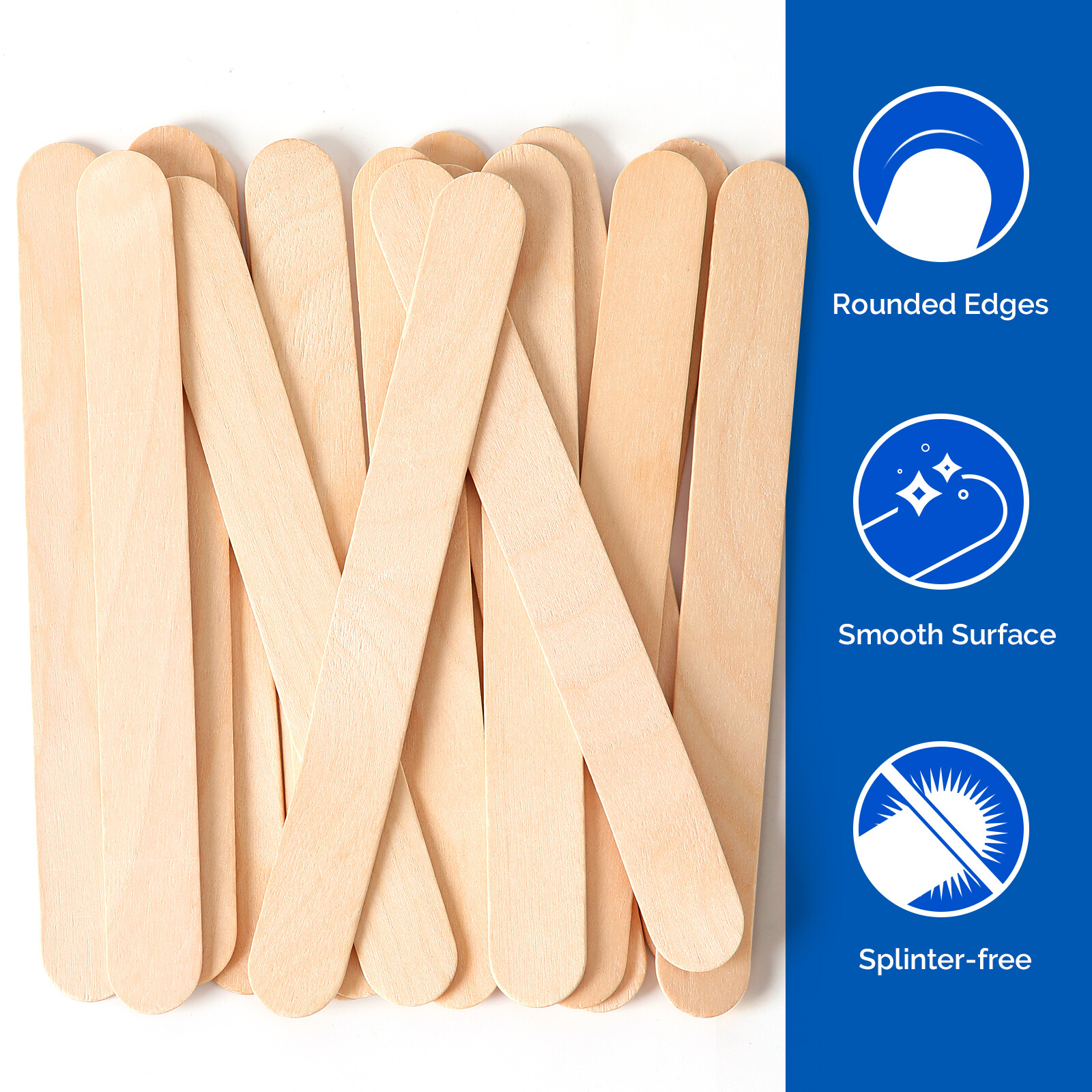 JMU Wooden Sterile Tongue Depressors Sticks 6» Senior Craft Tattoo Sticks 5000