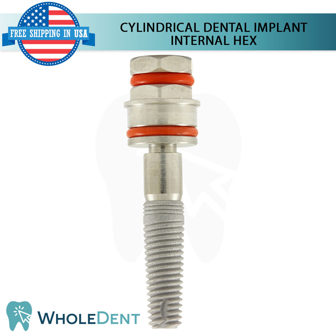 X1 Dental Cylindrical Int Hex Sterile SLA + Straight Abutment + Cement Set