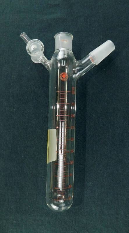 250mL Graduated Schlenk Storage Tube – 24/25 Outer, Top 24/40 Inner, Valve Inlet