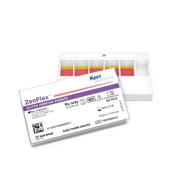 Endodontics Obturation ZenFlex File Gutta Percha Points Length 30mm By Kerr