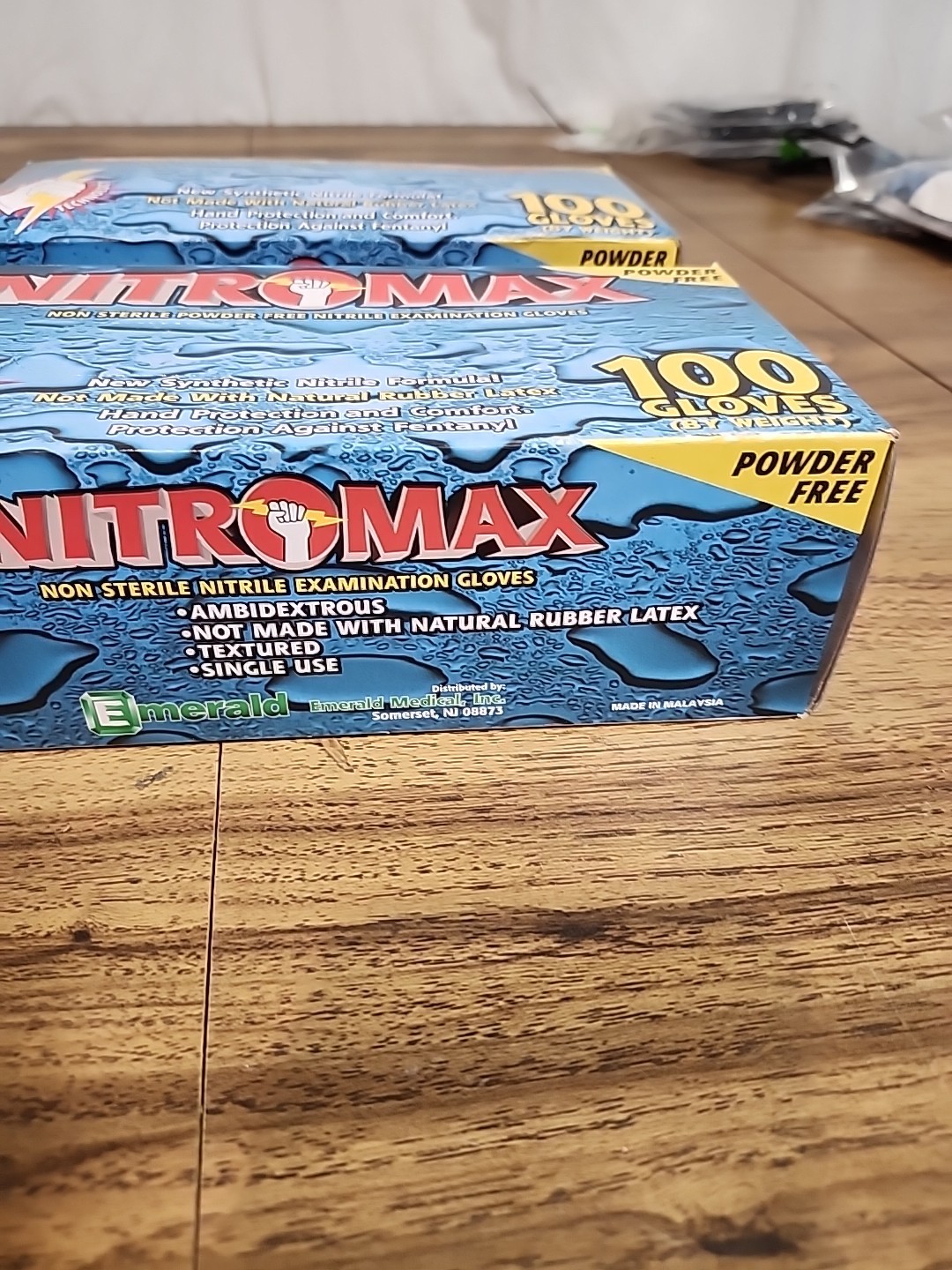 2 New Boxes Emerald Nitromax Powder Free Medium #2087 Gloves
