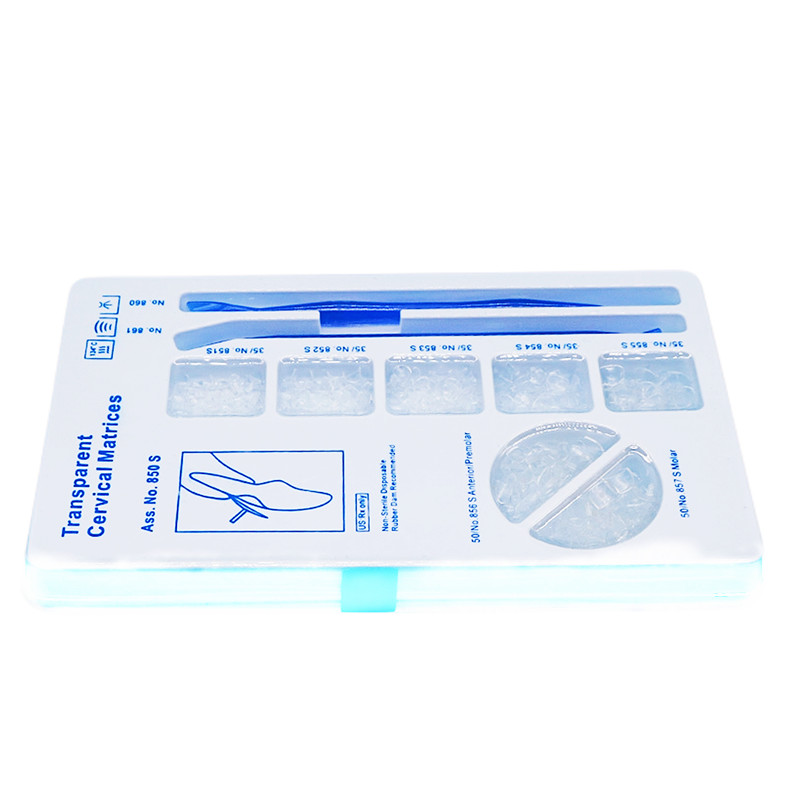 5 Kits Dental Transparent Cervical Matrices Composite Gingival Retractor Class V