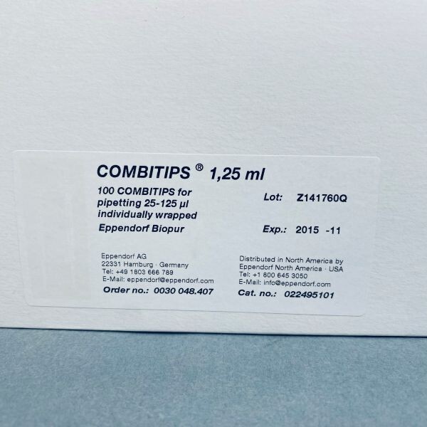Eppendorf Pipette Tips Combitips Advanced Biopur 1.25 ml Sealed Lot of 76 Tips