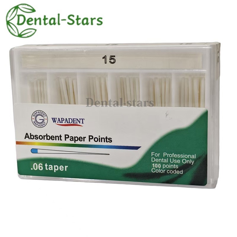 Dental Endodontic Absorbent Points Paper Points Taper 02/04/06/F Assorted #15-40