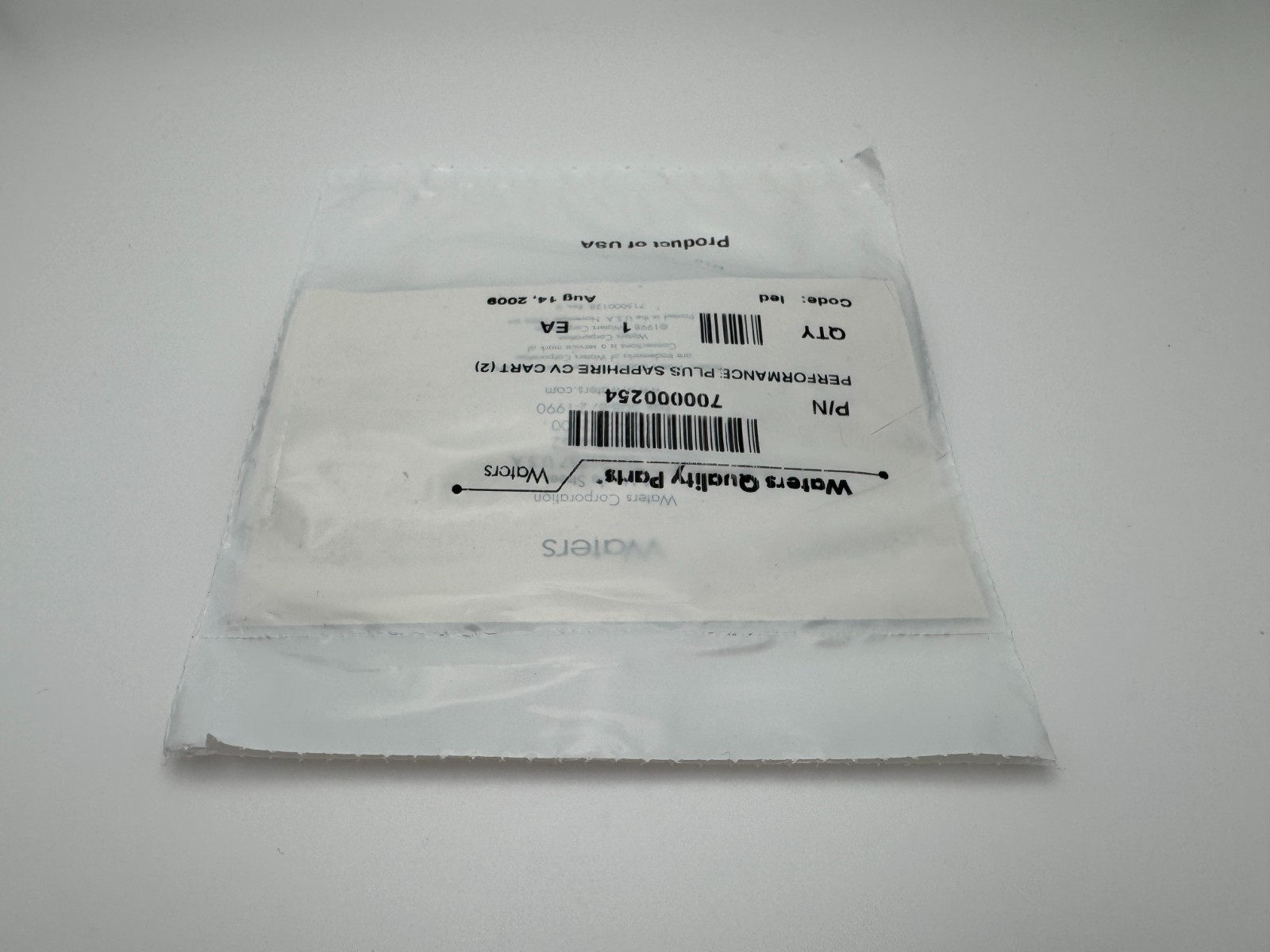 Waters Performance Plus Sapphire CV Cart HPLC Part Number 700000254