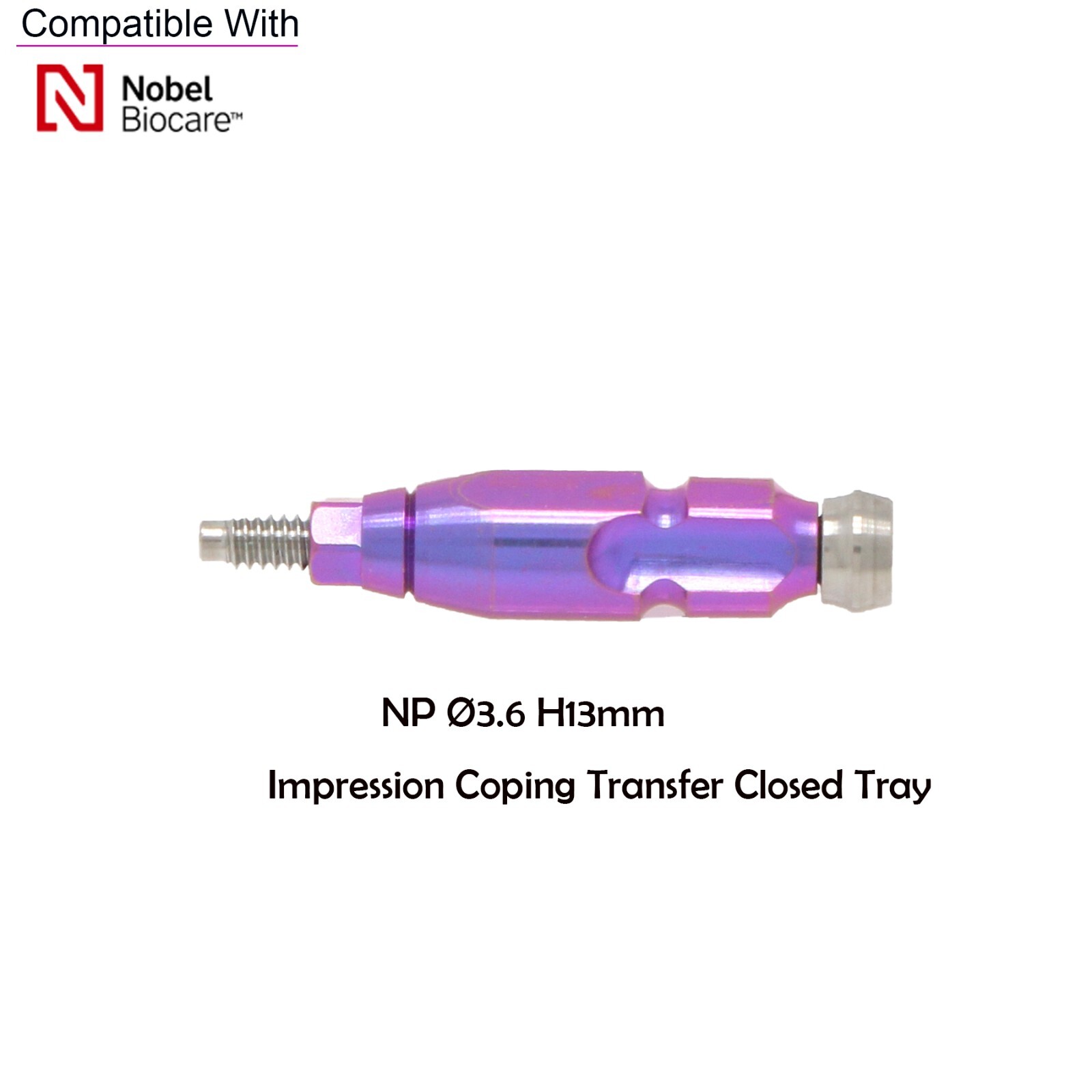 Transfer Impression Coping Open/Closed Tray Analog Scanbody forNobel/ITI/Hiossen