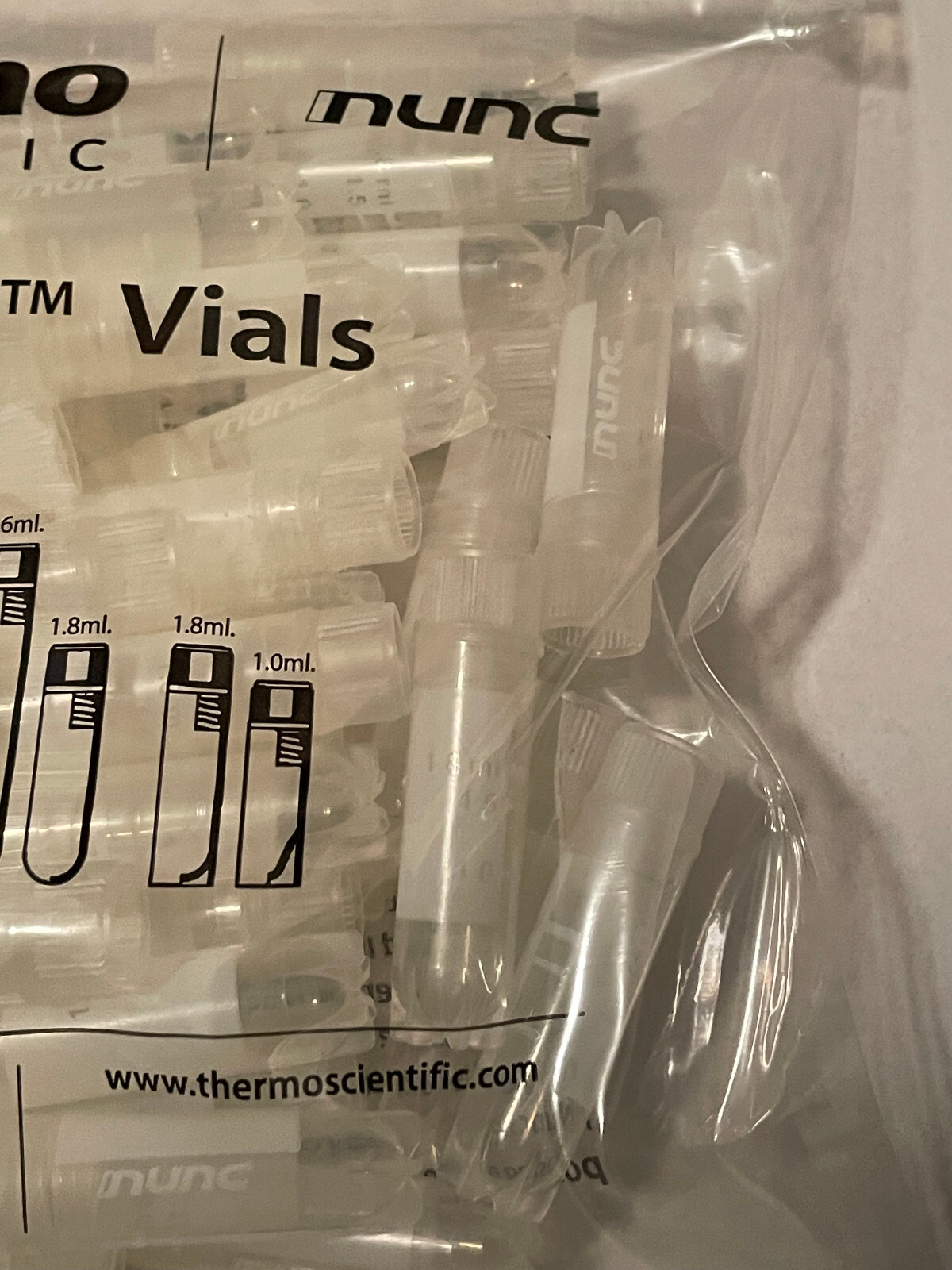 NUNC 377267 1.8mL SI PP Starfoot Cryogenic Storage Cryotubes – 50/PK