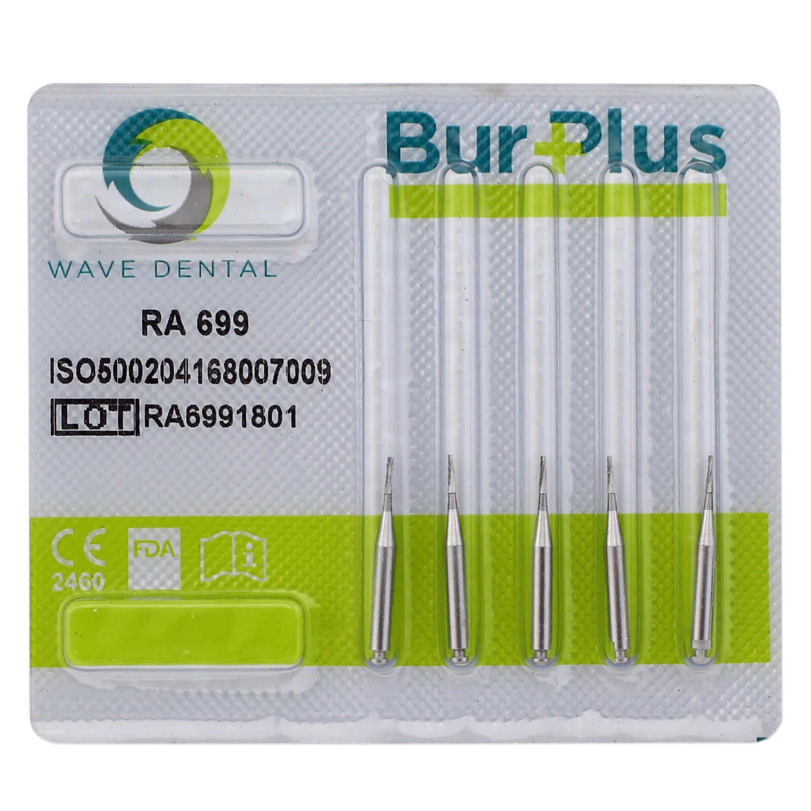 Wave Dental Burs ContraAngle Tungsten TaperFissure Latch Low Speed RA699 701 702